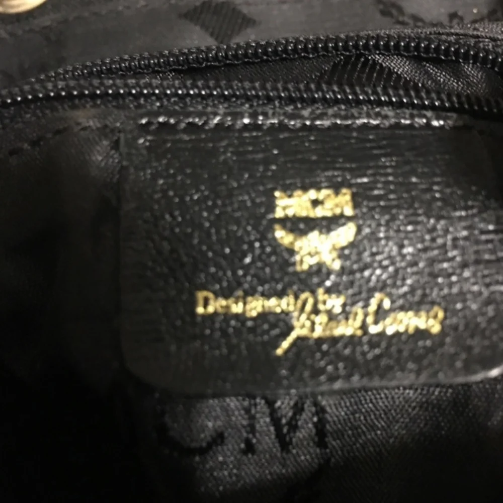 NWOT MCM Nylon Drawstring Backpack EUC